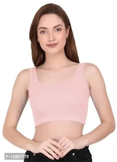 THE BLAZZE 1044 Women's Summer Basic Sexy Strappy Sleeveless Crop Top's(M,Color_10)-thumb0