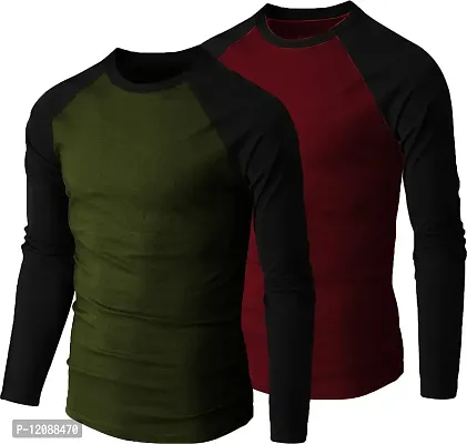 THE BLAZZE 0131 Men's Raglan Full Sleeve T-Shirts for Men