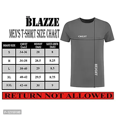 THE BLAZZE 0132 Men's Regular Fit T-Shirt(L,Color_14)-thumb3