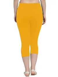 THE BLAZZE 1603 Women's Churidar Leggings Soft Cotton Lycra Fabric Slim Fit (Medium, Yellow)-thumb1