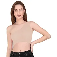 THE BLAZZE Women's Sleeveless Crop Tops Sexy Strappy Tees (L, Color_9)-thumb3