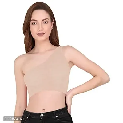 THE BLAZZE Women's Sleeveless Crop Tops Sexy Strappy Tees (L, Color_9)-thumb4