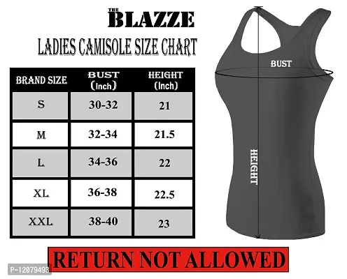 THE BLAZZE Women's Rib Racerback Tank Top (L, Orange)-thumb3