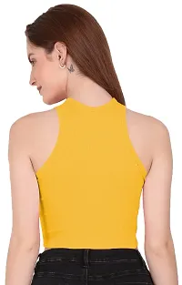 THE BLAZZE 1025 Women's Summer Basic Sexy Strappy Sleeveless Racerback Camisole Crop Top Top(XS,Color_05)-thumb1