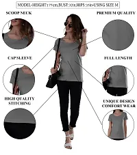 AD2CART A5014 Women's Scoop Neck Cap Sleeve T-Shirts for Women-thumb4