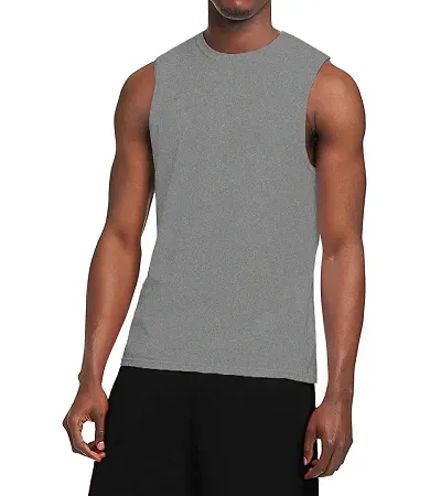 THE BLAZZE 0006 Men's Sleeveless T-Shirt Tank Top Gym Tank Stringer Vest for Men