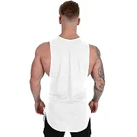 THE BLAZZE 0023 Men's Gym Tank Top (L, White)-thumb1