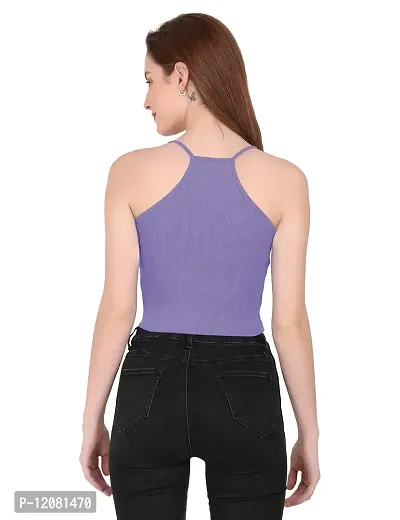 THE BLAZZE 1002 Women's Sleeveless Crop Tops Sexy Strappy Tees