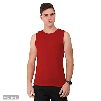 AD2CART A0006 Men's Round Neck Sleeveless T-Shirt Tank Top Gym Bodybuilding Vest Muscle Tee for Men (XL, Color_02)-thumb0
