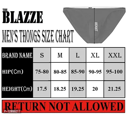 THE BLAZZE 0011 Men's Solid Sexy Thongs(S,Color_02)-thumb3