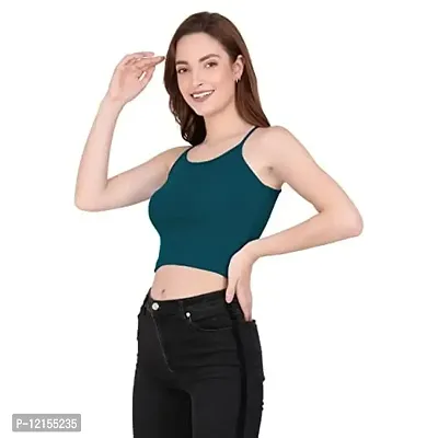 THE BLAZZE 1002 Women's Crop Top (XL, Royal Blue)-thumb5