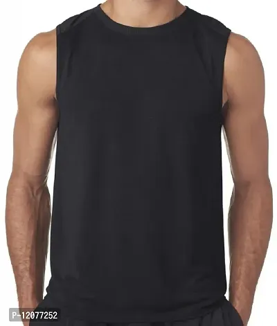 THE BLAZZE Mens Moisture Wicking Muscle Tank Top Shirt (XX-Large, Black)