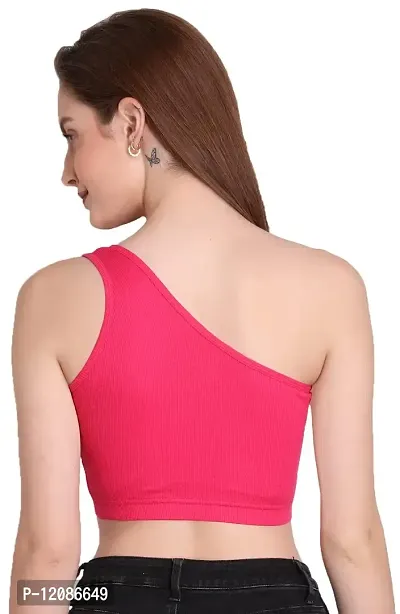 THE BLAZZE 1003 Women's Sleeveless Crop Tops Sexy Strappy Tees (Large, Color_04)-thumb2