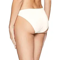 THE BLAZZE 1013 Women's Thong High Rise Sexy Solid G-String Thong Bikini T-String Sexy Lingerie Hipsters Panties Briefs (Small(32/80cm - Chest), White)-thumb1