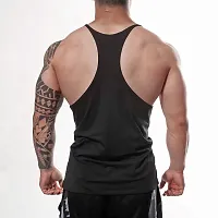 THE BLAZZE Men's Gym Stringer Tank Top Bodybuilding Athletic Workout Muscle Fitness Vest-thumb3
