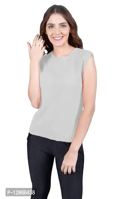 THE BLAZZE 1350 Women's Regular Round Neck Sleeveless T-Shirt for Women(L,Color_07)