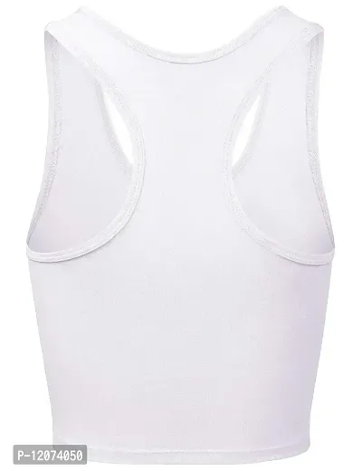 THE BLAZZE Women's Sleeveless Crop Tops Sexy Strappy Tees-thumb3