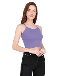 THE BLAZZE 1002 Women's Sleeveless Crop Tops Sexy Strappy Tees-thumb2