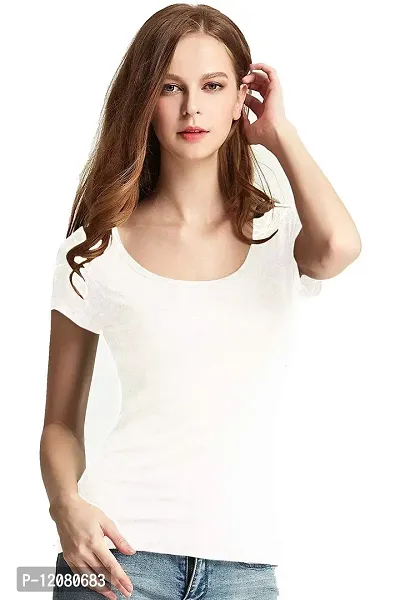 THE BLAZZE Women's T-Shirt (QW-69_White_Small(30""-32""))