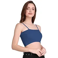 THE BLAZZE 1290 Sexy Women's Tank Tops Bustier Bra Vest Crop Top Bralette Blouse Top for Women (Medium, Royal Blue)-thumb3