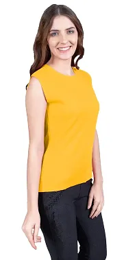 THE BLAZZE 1350 Women's Regular Round Neck Sleeveless T-Shirt for Women-thumb2