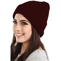THE BLAZZE 2015 Unisex Winter Caps Pack Of 3 (Pack Of 3, Maroon,Navy,pink)-thumb1