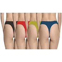 THE BLAZZE 1001 Women's Lingerie Panties Bikinis Hipsters Briefs G-Strings Thongs Underwear Cotton Shorts Boy Shorts for Women Women's (X-Large-(38""/95cm), Mid - Dark Assorted)-thumb1