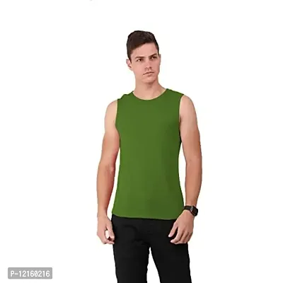 AD2CART A0006 Men's Round Neck Sleeveless T-Shirt Tank Top Gym Bodybuilding Vest Muscle Tee for Men (L, Color_05)