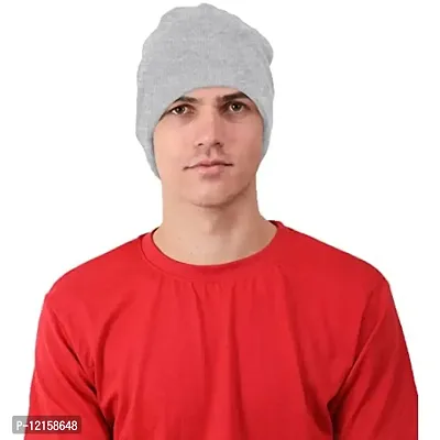 THE BLAZZE 2017 Men's Soft Warm Winter Cap Hats Skull Cap Beanie Cap for Men (Free Size, Colour_6)-thumb3