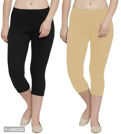 THE BLAZZE 1603 Women's Yoga Pants Workout Running Stretch Yoga Leggings Combo Pack of 2-thumb0