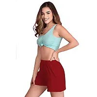 THE BLAZZE 1018 Women's Cotton Shorts for Women(S,Combo_05)-thumb2