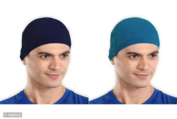 Buy THE BLAZZE Skull Cap/Helmet Cap/Running Beanie - Ultimate Thermal  Retention Performance Moisture Wicking. Fits Under Helmets-Navy (1,  Grey+Royal Blue) Online In India At Discounted Prices