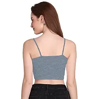 THE BLAZZE 1290 Women's Sleeveless Crop Tops Sexy Strappy Tees(S,Color_09)-thumb1