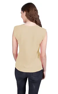 THE BLAZZE 1350 Women's Sleeveless Top Regular Round Neck T-Shirt for Women(M,Combo_03)-thumb1
