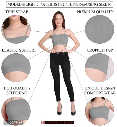 THE BLAZZE 1290 Crop Top for Women(M,Color_01)-thumb6