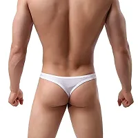 THE BLAZZE Men's Cotton Spandex Thong (XX-Large-(40""/100cm), White)-thumb1