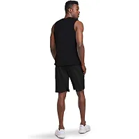 THE BLAZZE 0006 Men's Sleeveless T-Shirt Gym Tank Gym Tank Stringer Tank Tops Gym Vest Muscle Tee Gym Vest Vests Men Vest for Men T-Shirt for Men's (Small(34-36), Black)-thumb1