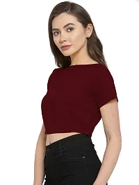 THE BLAZZE 1132 Women's Top (Small, Maroon)-thumb3