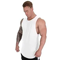 THE BLAZZE 0023 Men's Gym Tank Top (L, White)-thumb2