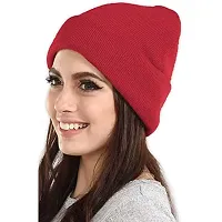 THE BLAZZE 2015 Winter Beanies Caps for Men and Women (3, Green,White,Pink)-thumb3