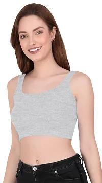 THE BLAZZE 1044 Women's Summer Basic Sexy Strappy Sleeveless Crop Top's (XX-Large, Color_2)-thumb3