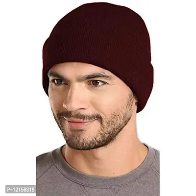 THE BLAZZE 2015 Unisex Winter Caps Pack Of 3 (Pack Of 3, Black,Navy,Maroon)-thumb5