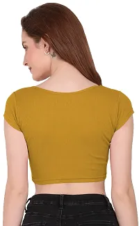 THE BLAZZE Women's Crop T-Shirt (TOPS_0_P2_Medium)-thumb2