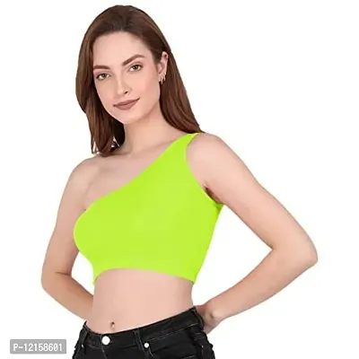 THE BLAZZE 1003 Women's Sleeveless Crop Tops Sexy Strappy Tees (Medium, Color_02)-thumb4