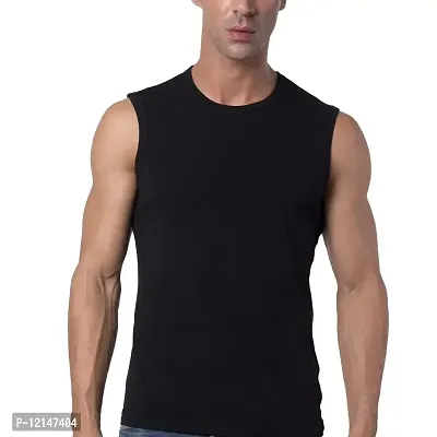 THE BLAZZE Mens Slim Fit Crew Neck Sleeveless T-Shirt