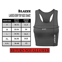 THE BLAZZE Women's Basic Sexy Strappy Sleeveless Racerback Camisole Crop Top (Large, Light Pink)-thumb2