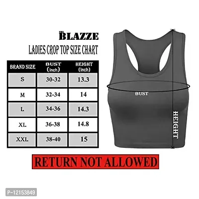 THE BLAZZE Women's Basic Sexy Strappy Sleeveless Racerback Camisole Crop Top (Large, Light Pink)-thumb3