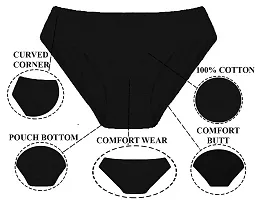 THE BLAZZE 1020 Women's Lingerie Panties Hipsters Briefs G-Strings Thongs Underwear Womens's Cotton Boy Shorts Women Bikinis for Woman-thumb2