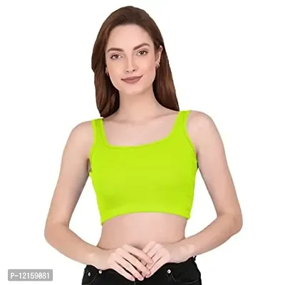 THE BLAZZE 1044 Women's Summer Basic Sexy Strappy Sleeveless Crop Top's(XS,Color_07)