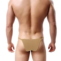 THE BLAZZE 0013 Men's Modal U Back G String Sexy Low Rise Briefs Panties, Men Boxer Underpants Shorts Underwear Bulge Pouch Funny Thongs-thumb1